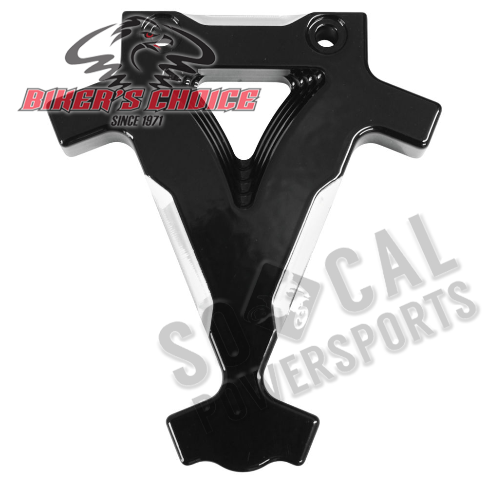 Bikers Choice 3791B Dual Dyna Coil Bracket, Smooth Face Black for