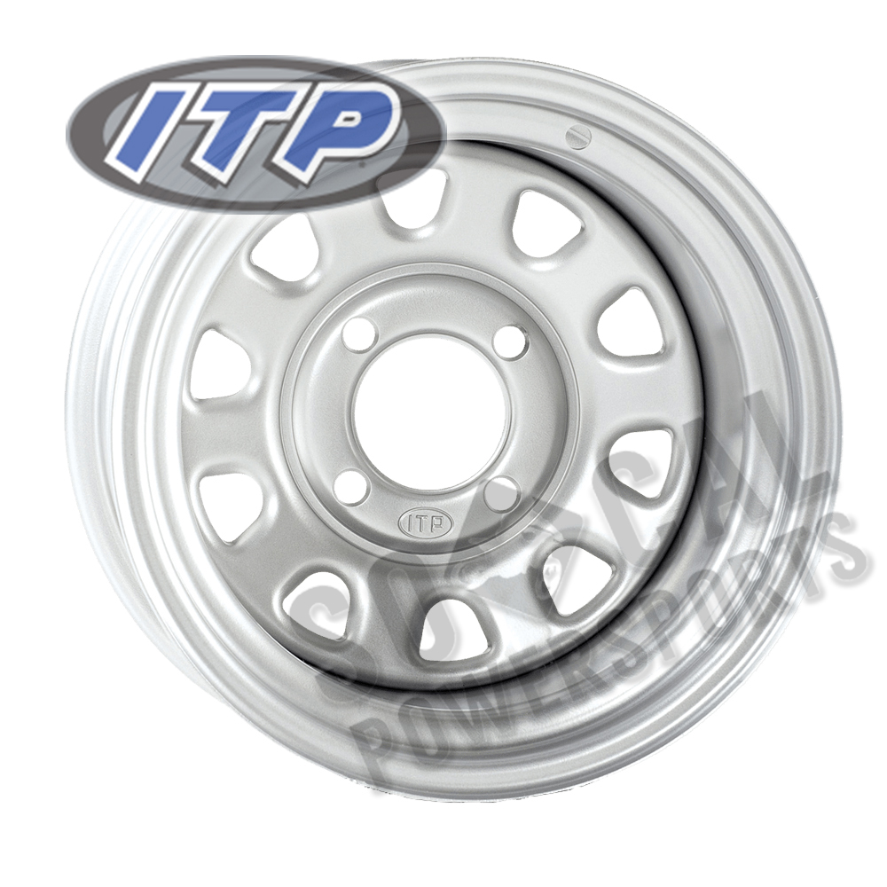4+3 I.T.P. ITP 4//156 1225579032 Delta Steel Wheels Silver 12x7