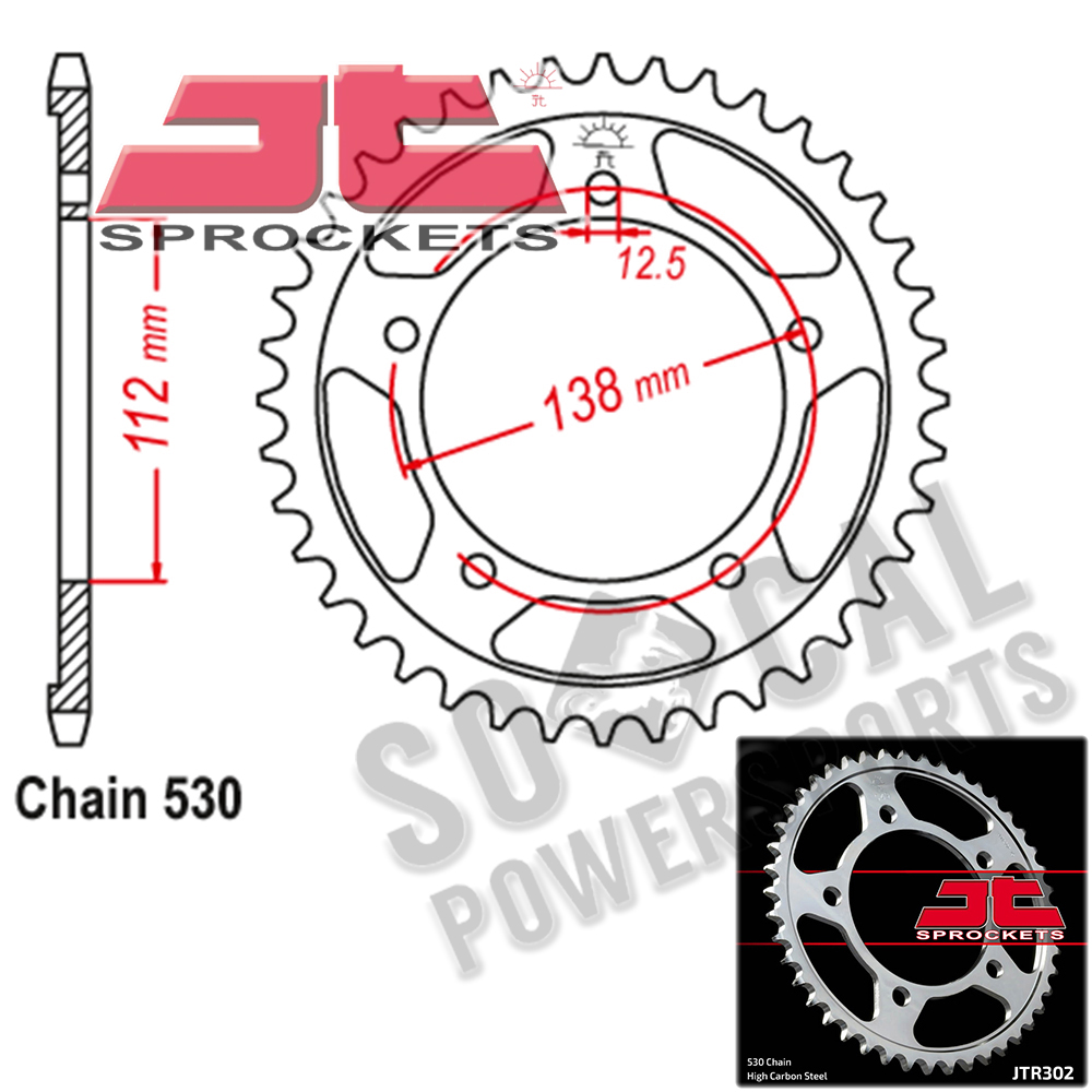 JT Sprockets JTR302.42 Rear Sprocket