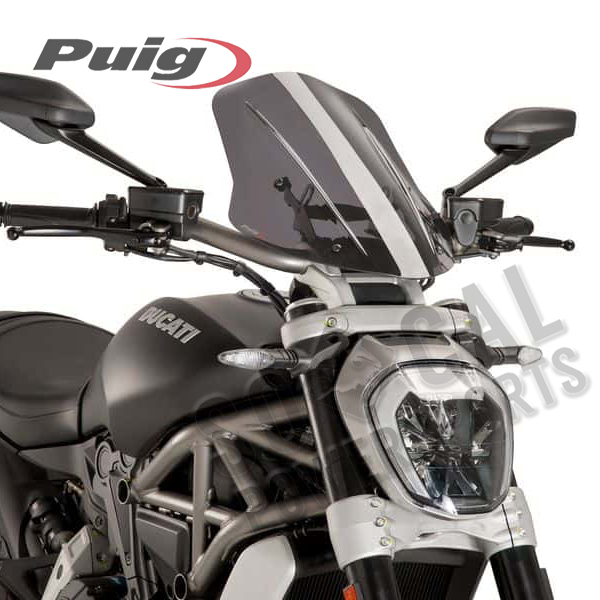 Puig Touring Naked New Generation Windscreen Ducati 